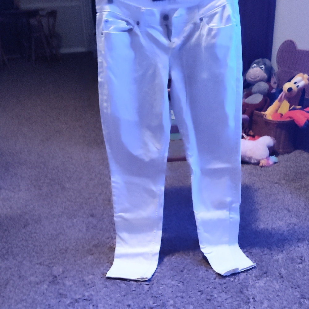 Levi's White Straight Leg Jeans